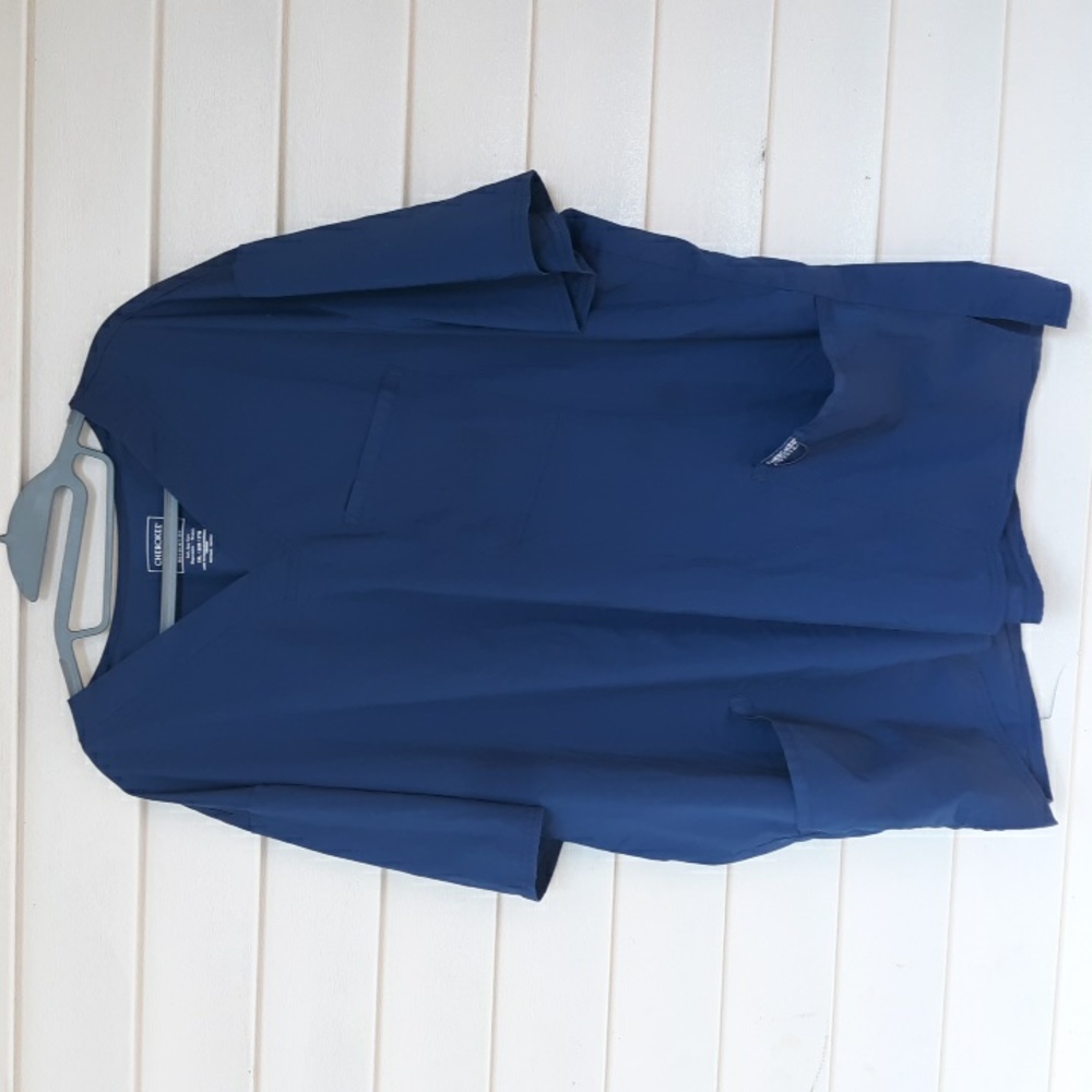 Cherokee scrub top size 3xl revolution stretch navy